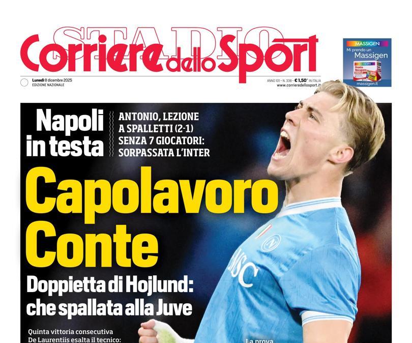 PRIMA PAGINA - Corriere dello Sport: "Capolavoro Conte"