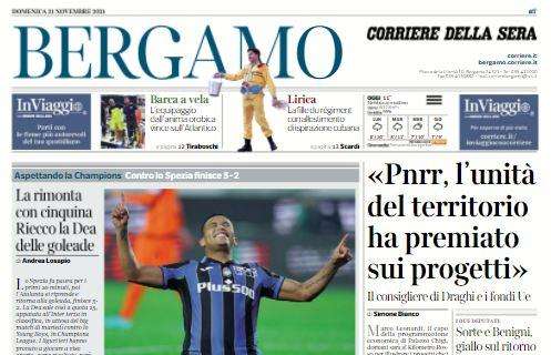 Corriere di Bergamo: "La rimonta con cinquina. Riecco la Dea delle goleade"