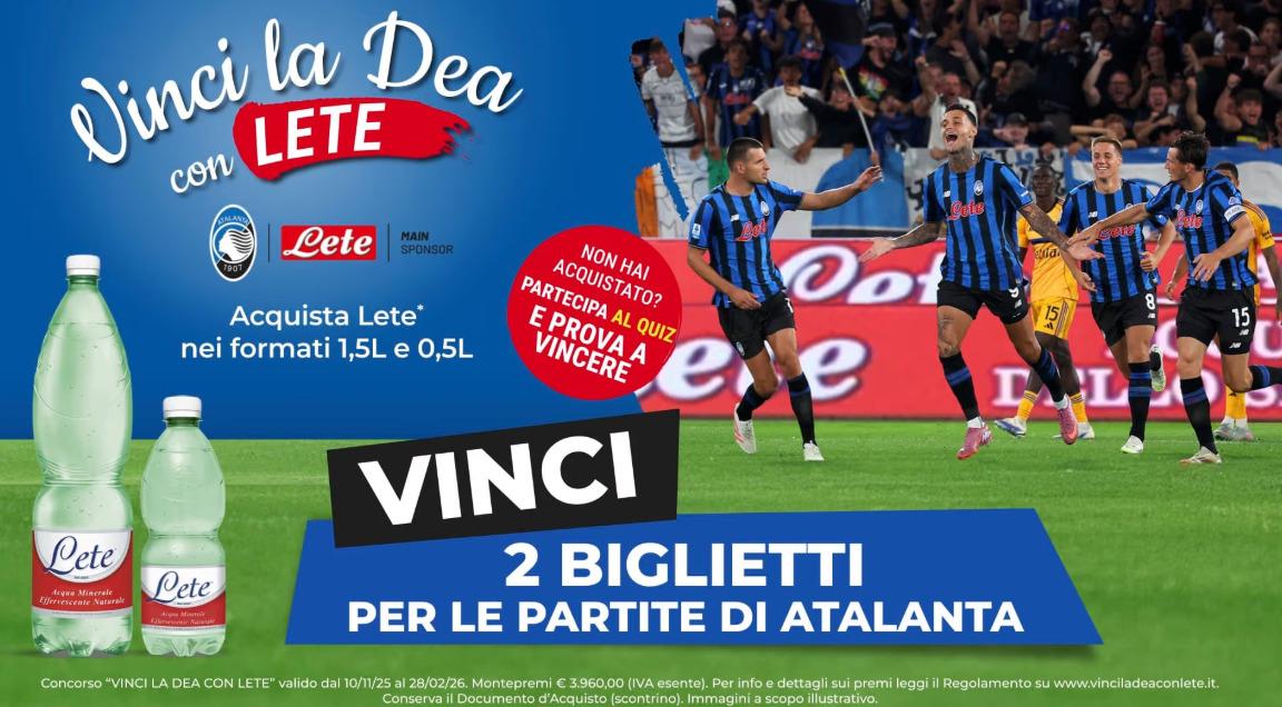 “Vinci la Dea con Lete”: il concorso che premia la passione nerazzurra