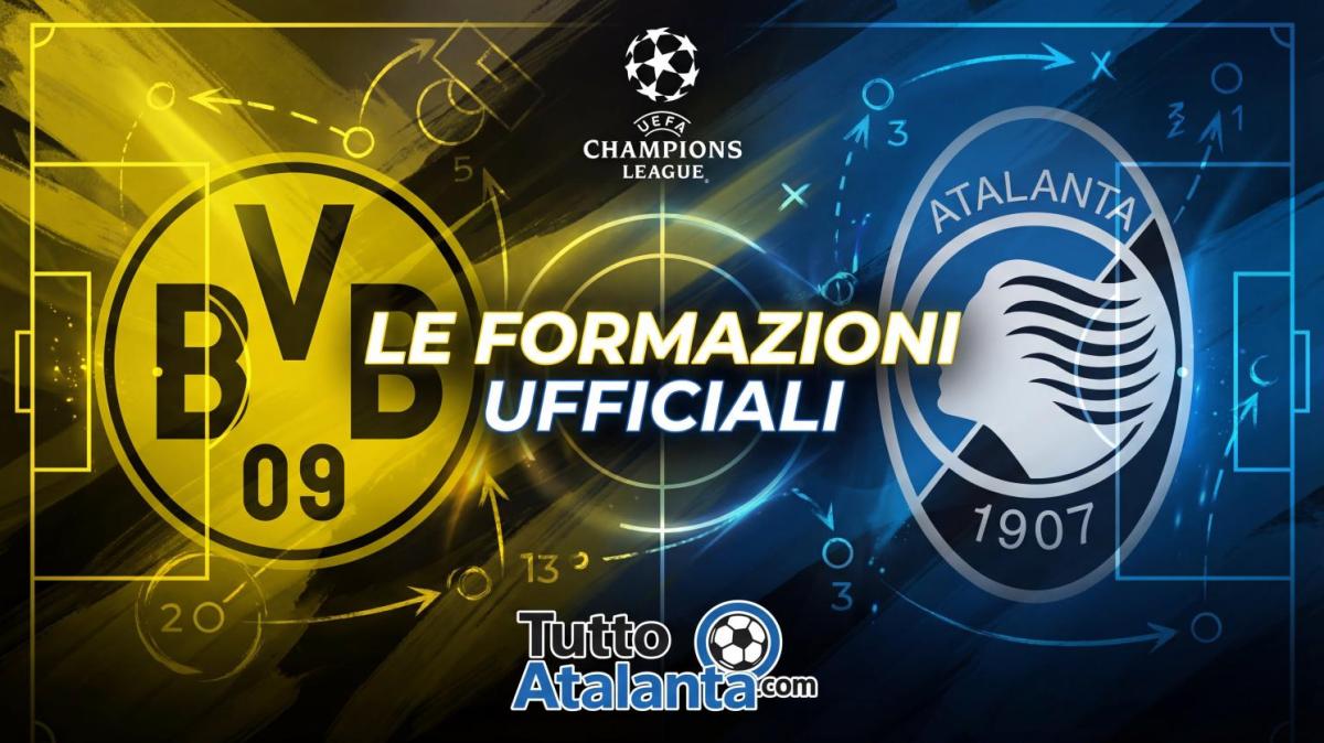 Champions / Borussia Dortmund-Atalanta, le formazioni ufficiali: Kossounou e Pasalic dal 1'. Riecco Scamacca