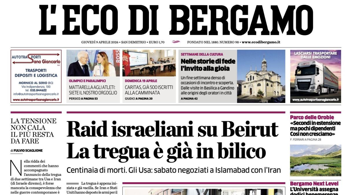 PRIMA PAGINA - L'Eco di Bergamo: "Atalanta, Zappacosta: pronti per le grandi sfide"
