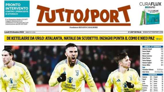 Tuttosport in apertura sul ritorno alla vittoria dei bianconeri: "Juve, con Nico è un'altra storia"