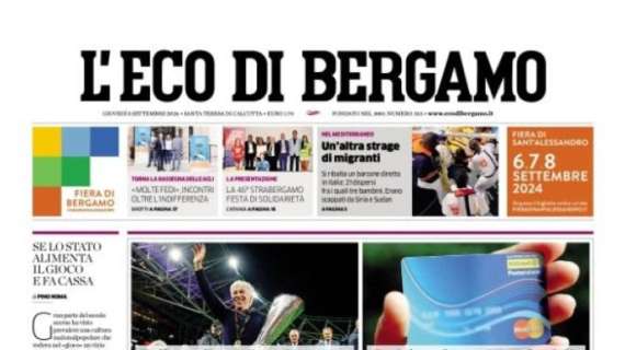 L'Eco di Bergamo apre sul mister nerazzurro: "Pallone d'oro, Gasp in corsa"