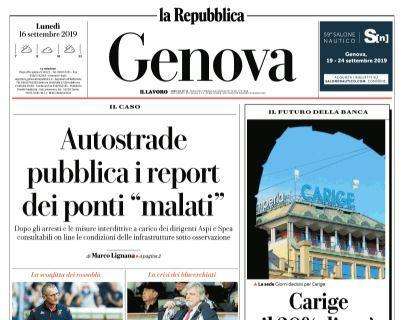 La Repubblica-Genova: "Perle di Zapata e Muriel. Genoa al tappeto"