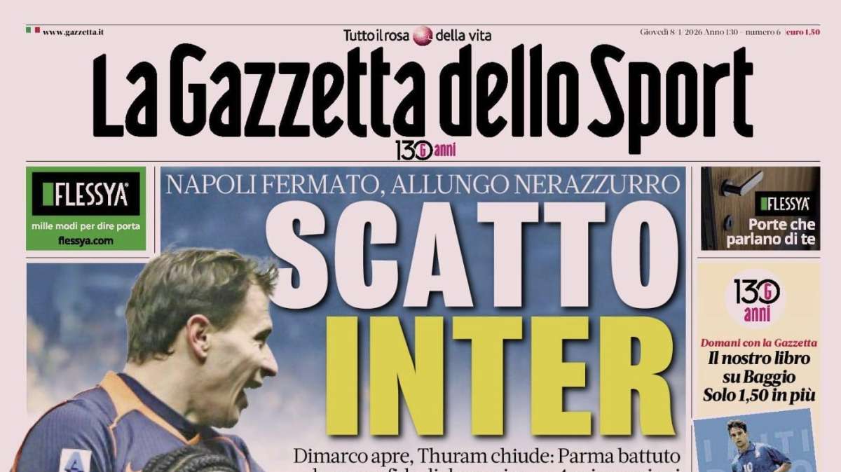 PRIMA PAGINA - La Gazzetta dello Sport: "Vola l'Atalanta, crisi Bologna"
