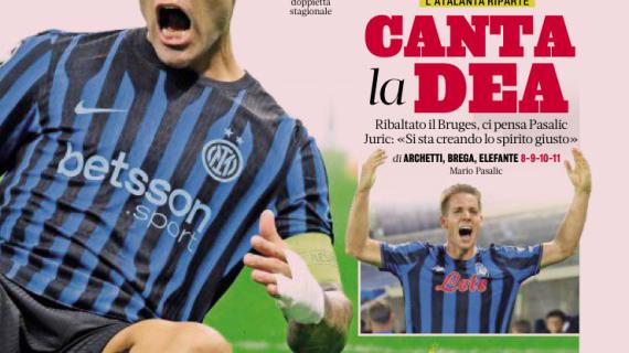 PRIMA PAGINA - La Gazzetta dello Sport: "Canta la Dea"