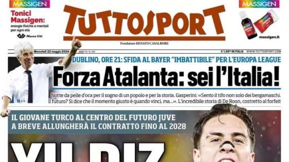 Rinnovo con la Juventus deciso. Tuttosport intitola: "Yildiz, 10 e firma"