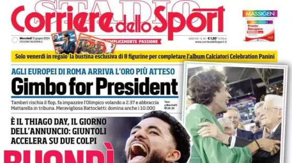 Juventus, inizia una nuova era. Il Corriere dello Sport in prima: "Buondì Motta"