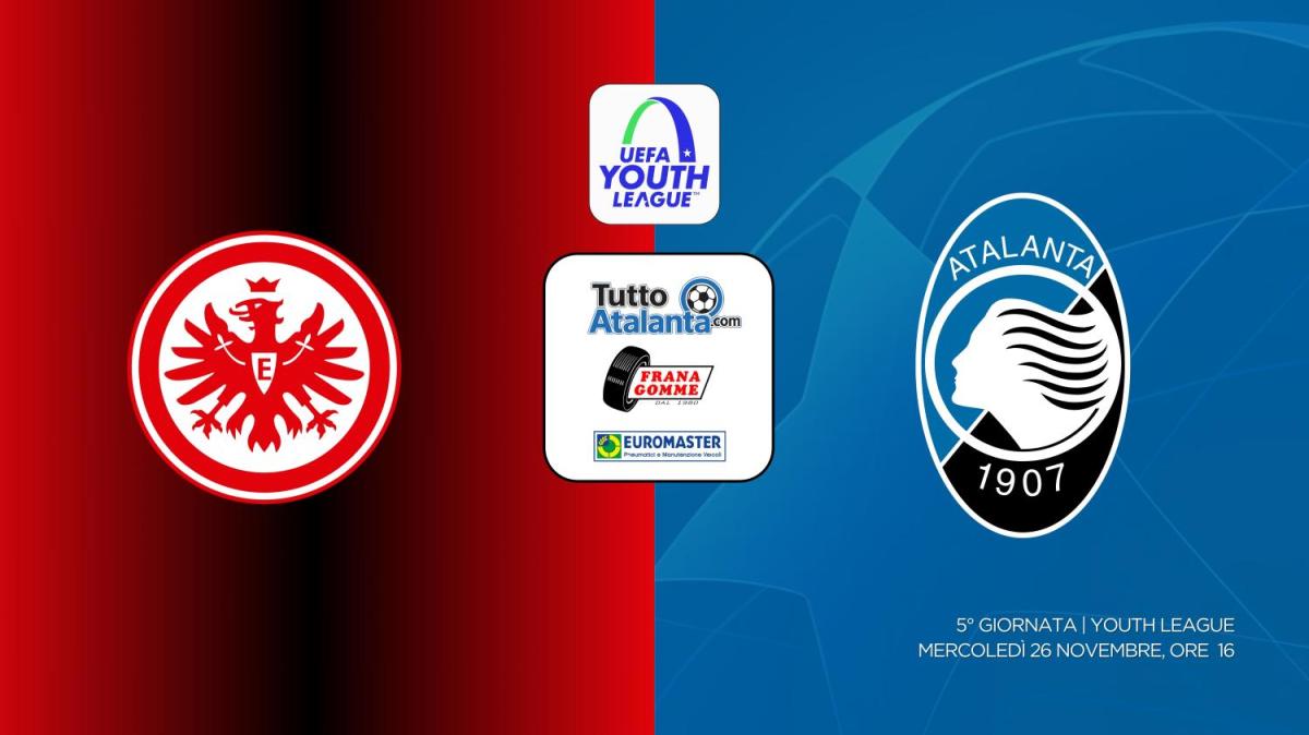 DIRETTA YOUTH LEAGUE / EINTRACHT FRANCOFORTE-ATALANTA Frana Gomme Madone, 0-0