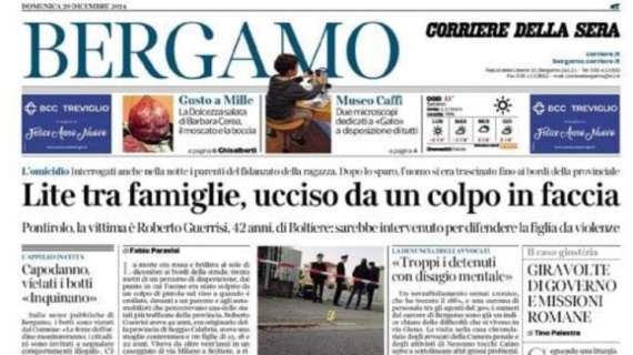 Corriere della Sera (ed. Bergamo): "All'Olimpico pareggio riacciuffato nel finale"