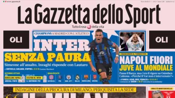 La prima pagina de La Gazzetta dello Sport titola: "Il Milan è ancora di Elliott"