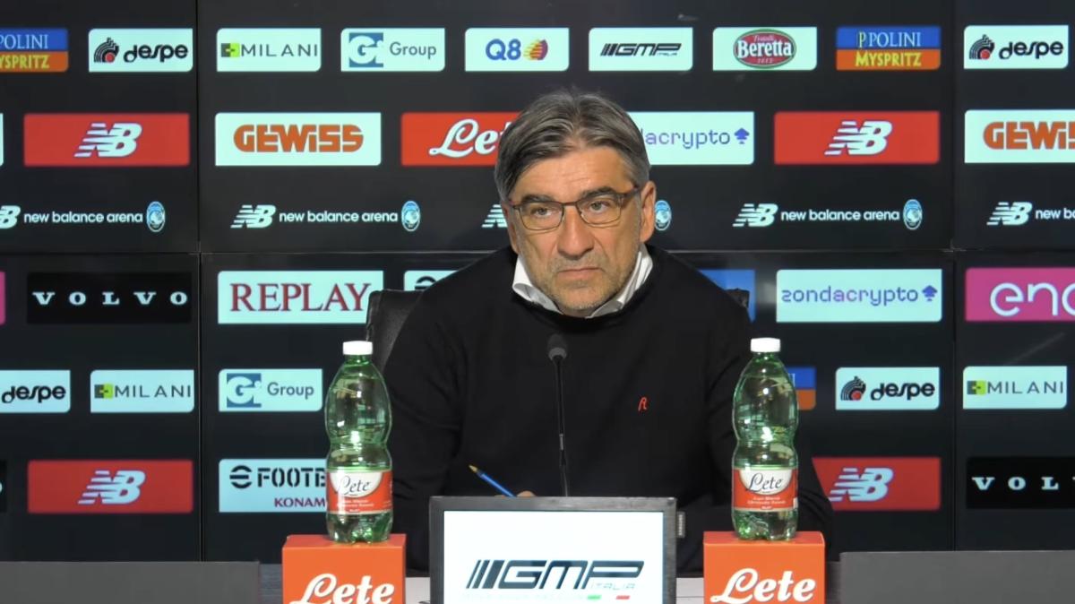 Juric in conferenza: "Non firmo per il pari. Scamacca cresce, Bergamo è come una famiglia"