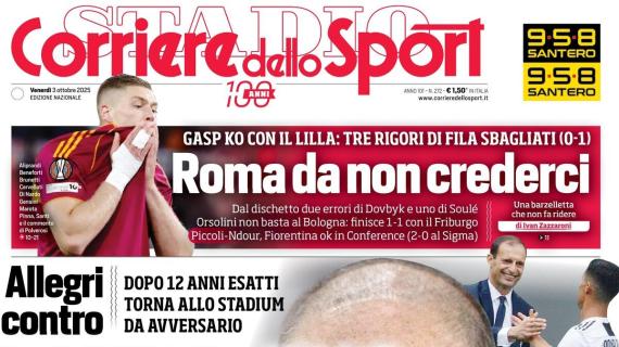 PRIMA PAGINA - Corriere dello Sport: "Paura eh?"