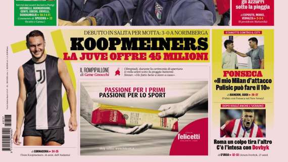 Gazzetta - Juventus, pronti 45 milioni di euro per arrivare a Koopmeiners