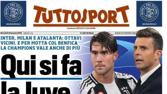 Tuttosport apre così sulla notte di Champions: "Qui si fa la Juve. E l'Italia"