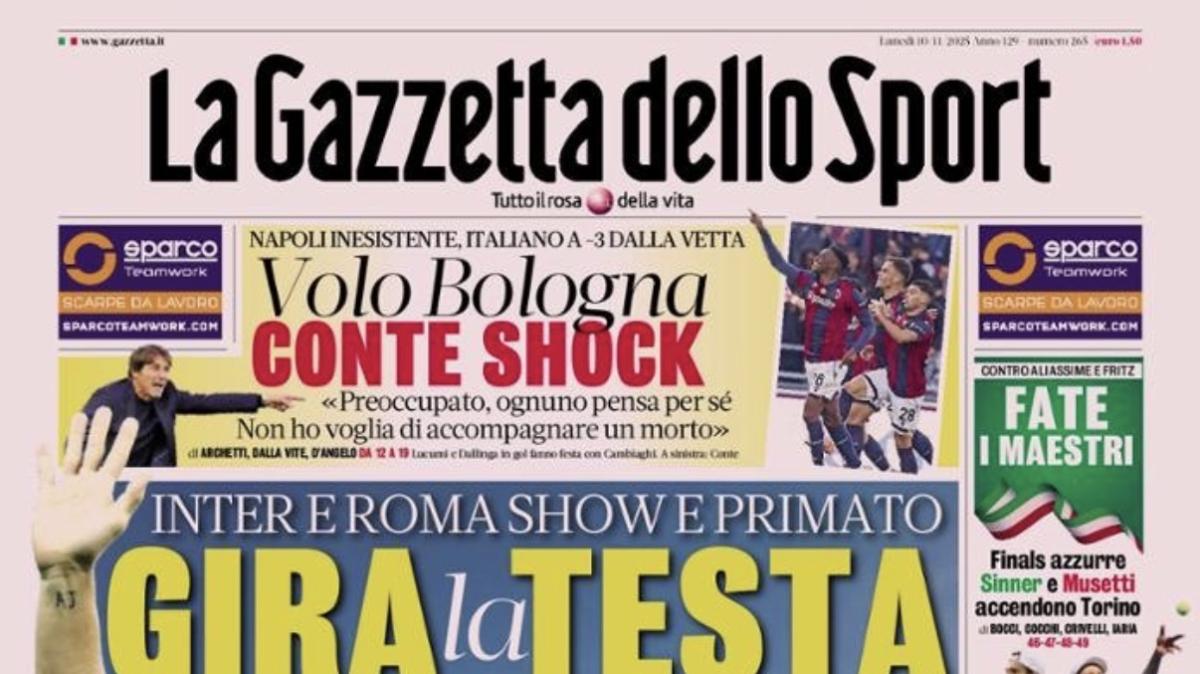 PRIMA PAGINA - La Gazzetta dello Sport: "Capolinea Juric, pronto Palladino"