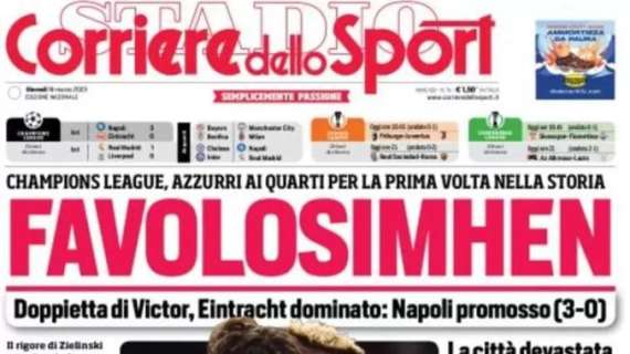 L'apertura del CorSport: "FavolOsimhen". Napoli, storica qualificazione ai quarti