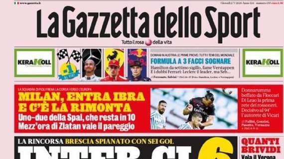 La Gazzetta dello Sport: "Gasp-Ringhio, la partitissima degli invincibili" 
