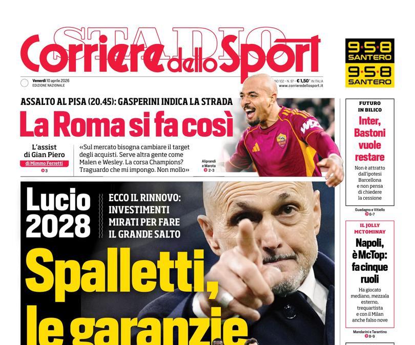 PRIMA PAGINA - Corriere dello Sport: "Spalletti, le garanzie"