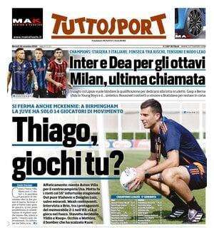 Juventus, si ferma anche McKennie. Tuttosport ironizza: "Thiago, giochi tu?"