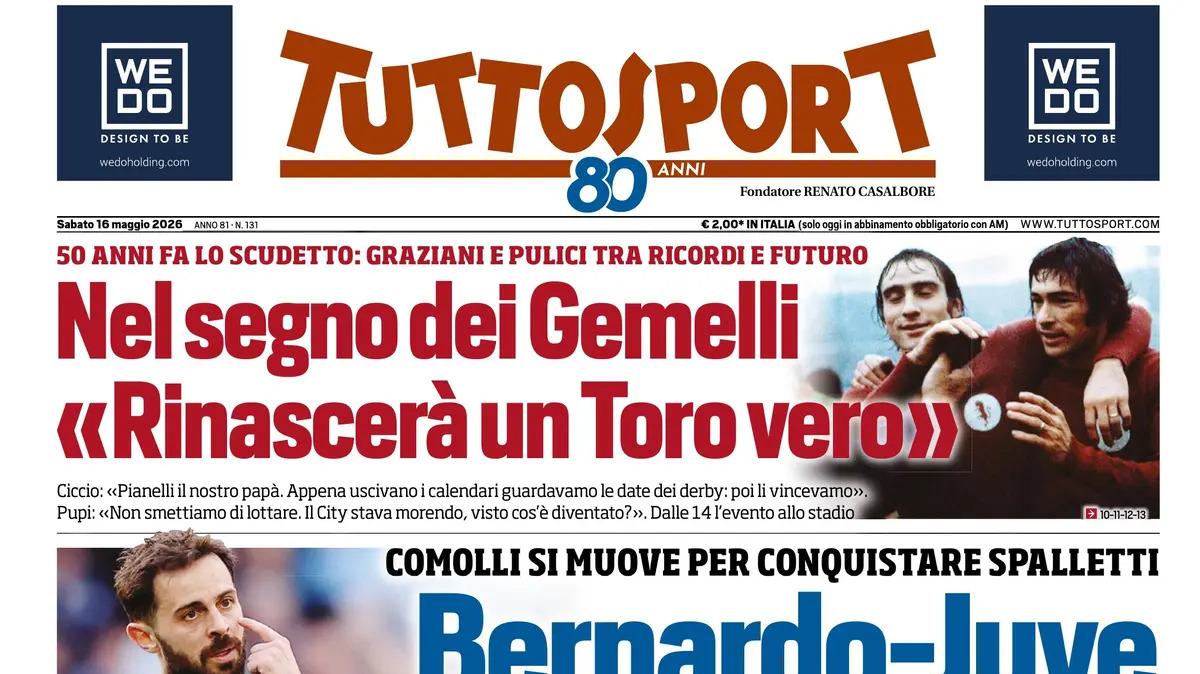 PRIMA PAGINA – Tuttosport: "Bernardo-Juve sì o no in 10 giorni"