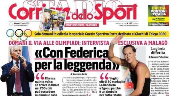 L'apertura del Corriere dello Sport: "Locatelli, solo Juve"