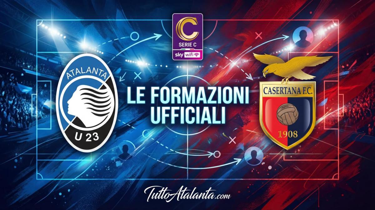 Serie C, gir. C / Atalanta U23-Casertana, le formazioni ufficiali 
