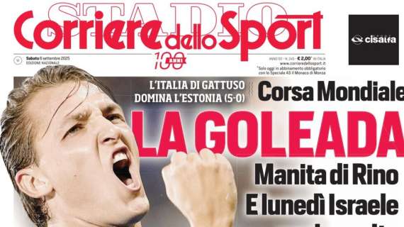 PRIMA PAGINA - Corriere dello Sport: "La Goleada"