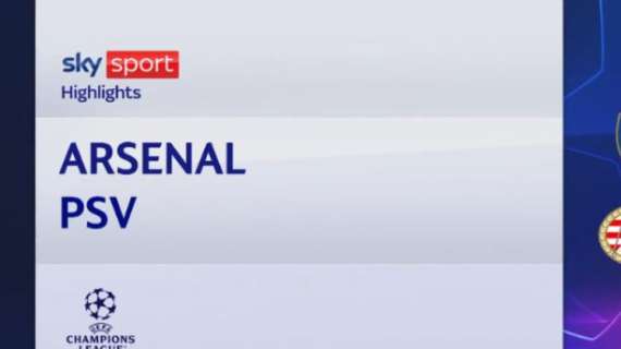 VIDEO, Champions / Arsenal-Psv 4-0: gol e highlights