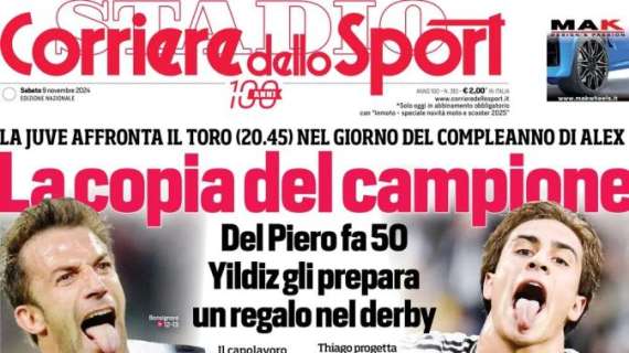 Corriere dello Sport in apertura sulla Juventus: "La copia del campione"