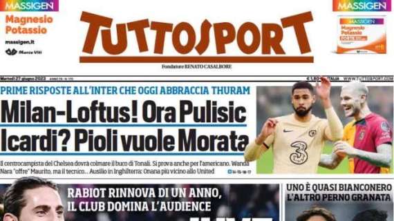 Rabiot rinnova, Tuttosport in prima pagina: "Juve, ti guardano tutti"