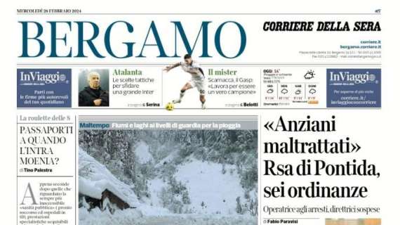 Il Corriere di Bergamo su Scamacca, il Gasp: "Lavora per essere un vero campione"