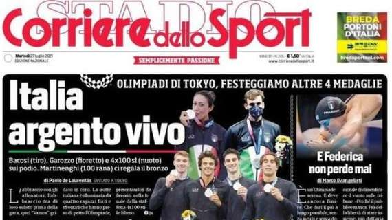 Il Corriere dello Sport in apertura: "La Serie A insiste: via il distanziamento”