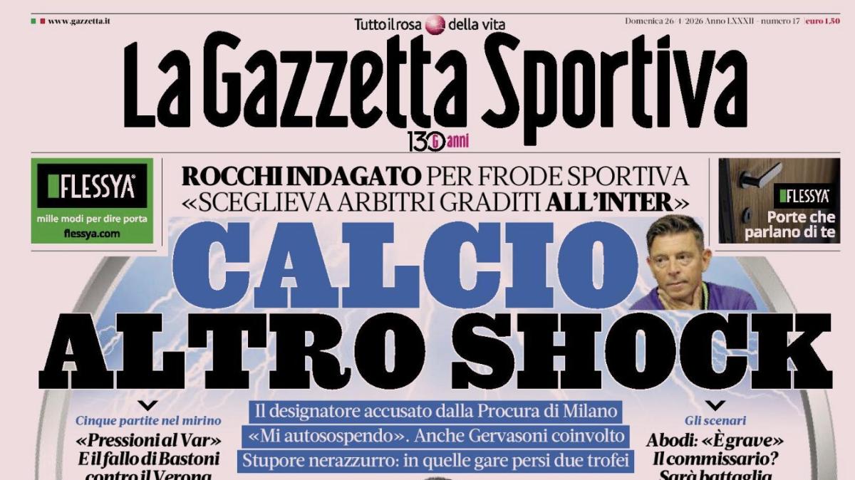 PRIMA PAGINA - La Gazzetta Sportiva: "Domani in campo Cagliari-Atalanta"