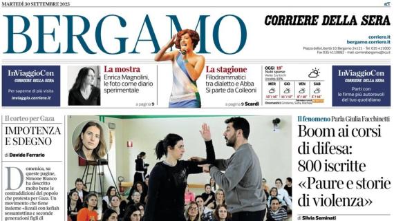 PRIMA PAGINA - Corriere di Bergamo: "Dopo 7 mesi il Bruges, ora la rivincita"