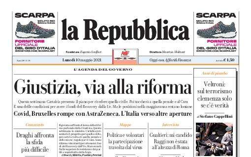 La Repubblica: "Giustizia, via alla riforma" 