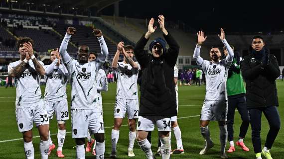 Notte fonda per l'Hellas. Vittoria dell'Empoli 4-1 a Verona: tutti i gol nel primo tempo