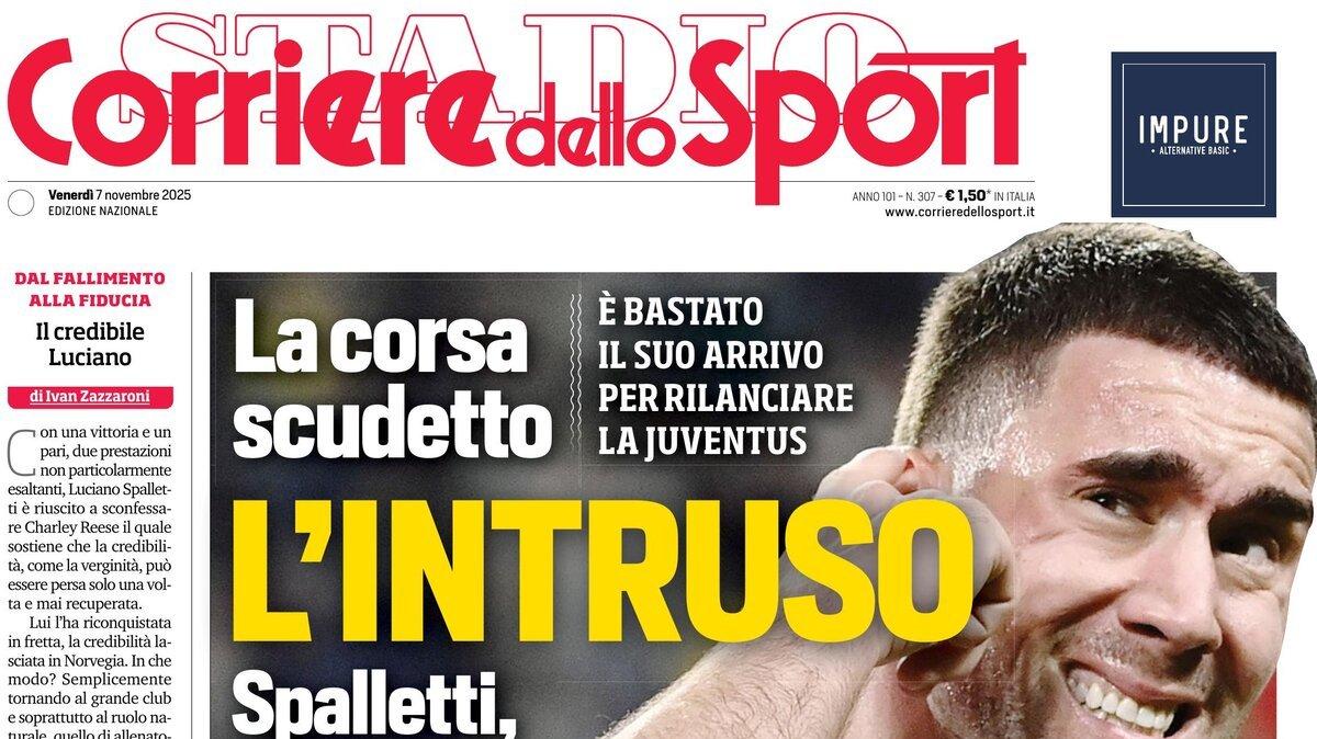 PRIMA PAGINA - Corriere dello Sport: "L'intruso"