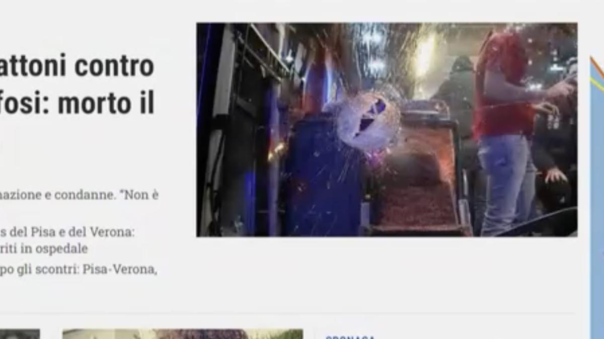 Tragedia a Rieti, sassi contro il pullman dei tifosi di Pistoia: muore l’autista