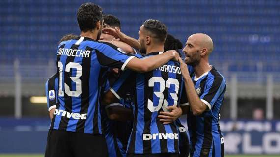 I risultati del 29° turno: l'Inter ne fa 6, 2-2 del Milan in rimonta. Cade il Lecce, vola il Verona