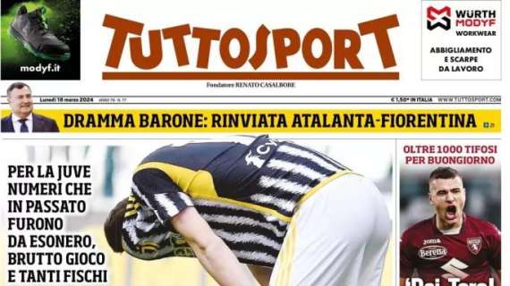 Juve fermata dal Genoa, Tuttosport in apertura su Allegri: "Max, fino a quando?"