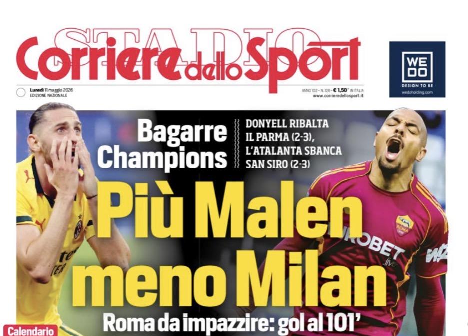 PRIMA PAGINA - Corriere dello Sport: "L'Atalanta sbanca San Siro (2-3)"