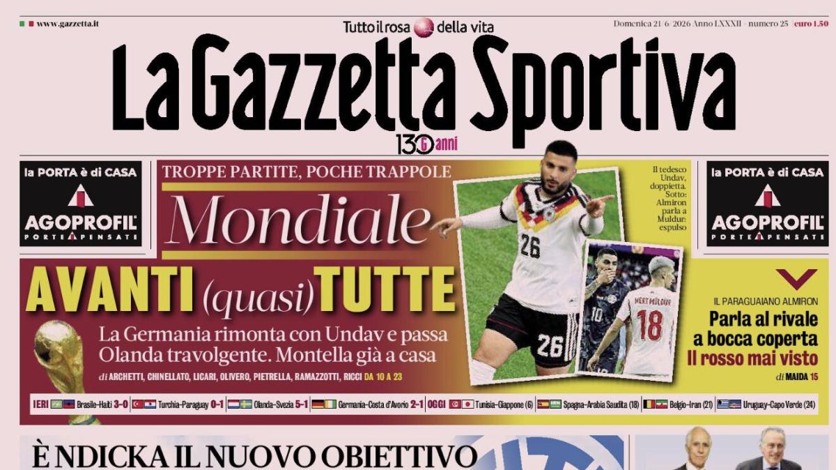 PRIMA PAGINA – La Gazzetta Sportiva: "L'Inter non si ferma"