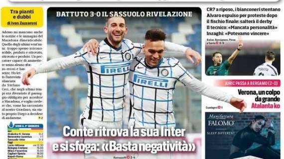 Corriere dello Sport: "Verona, un colpo da grande. Atalanta ko"