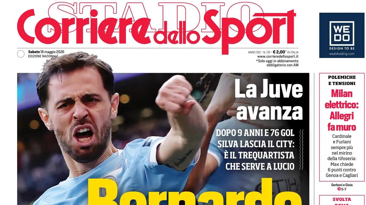 PRIMA PAGINA – Corriere dello Sport: "Bernardo ha scelto"