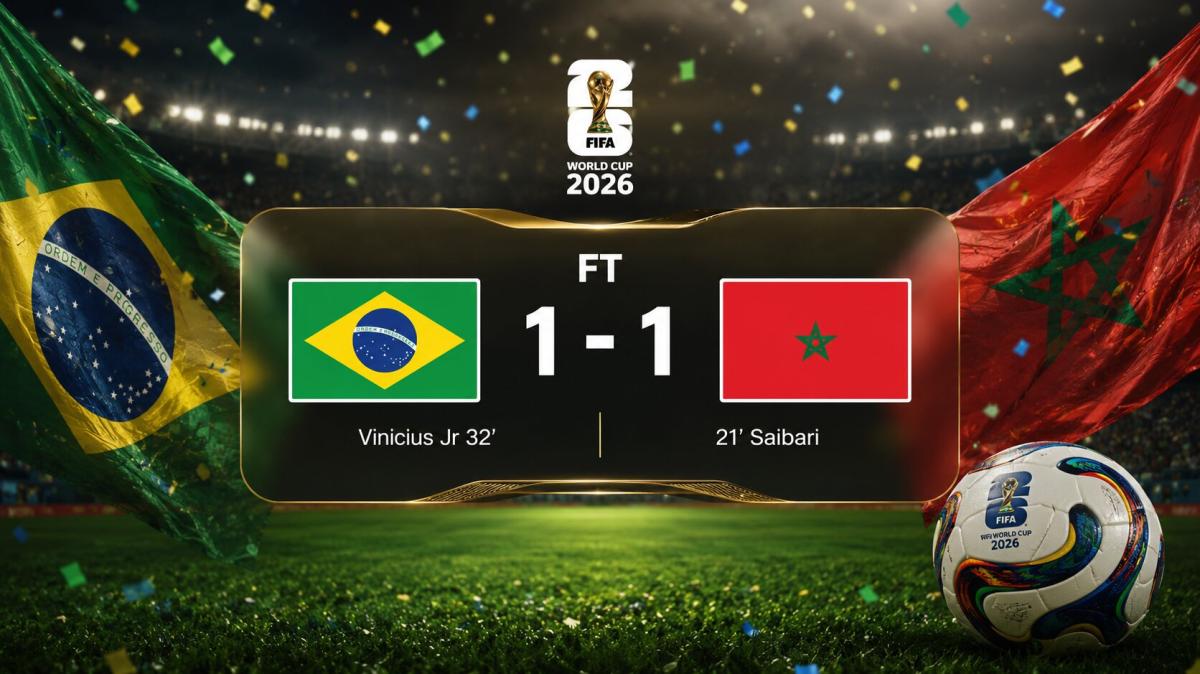 Brasile a metà, il Marocco ferma Ancelotti: a East Rutherford finisce 1-1