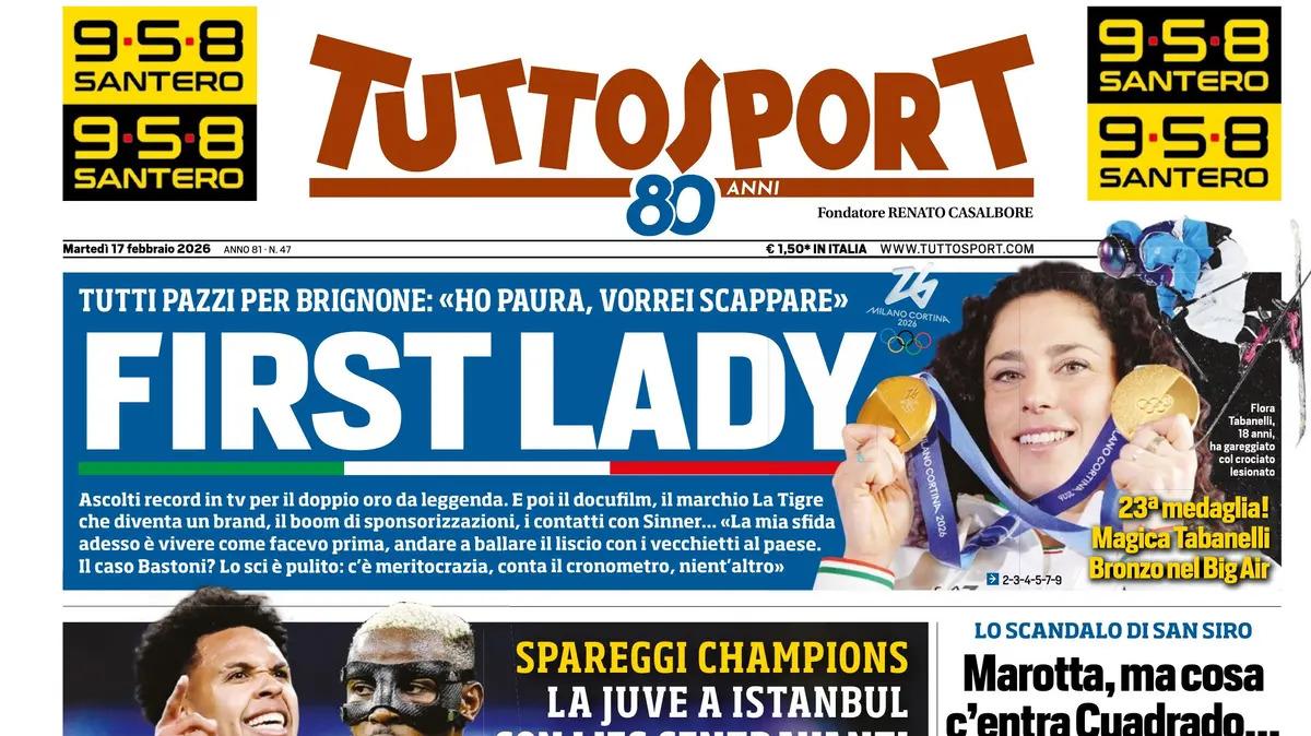 PRIMA PAGINA - Tuttosport: "Atalanta senza paura davanti al muro giallo"