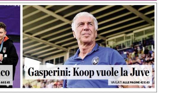 PRIMA PAGINA - L'Eco di Bergamo: "Gasperini: Koop vuole la Juve"