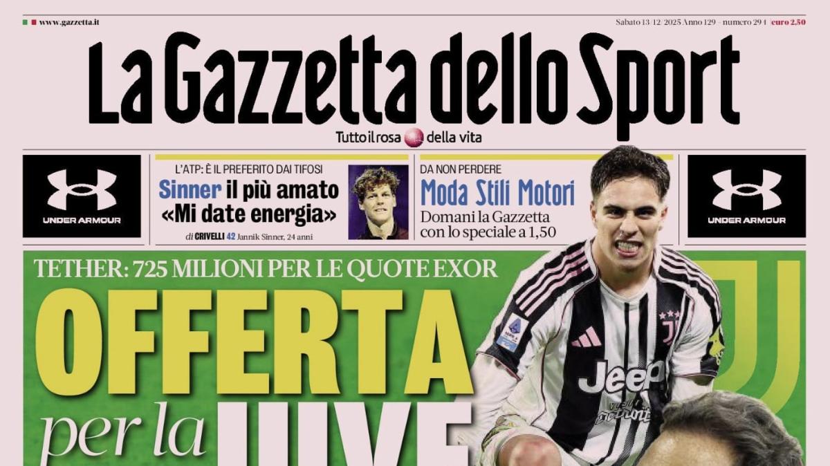 PRIMA PAGINA - La Gazzetta dello Sport: "Offerta per la Juve"