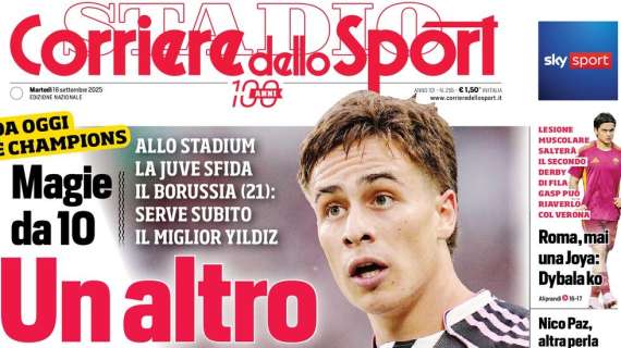 PRIMA PAGINA - Corriere dello Sport: "Lookman la vede in tv"